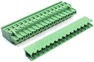 X-Dree 300V 10A 5,08mm Espaçamento de 16 pinos 12-24AWG TIPO DE PCB PCB MONTAGEM DE PCB verde PCB PCB PCB