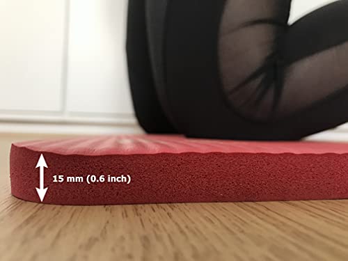 Sargoby Fitness Pilates Knee Pad Cushion 0,6 polegada de espessura | Joelheira de ioga para eliminar a dor e