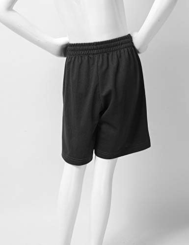 Yeeye crianças crianças meninos esportes seco shorts atléticos ativos calças curtas leves com cordão