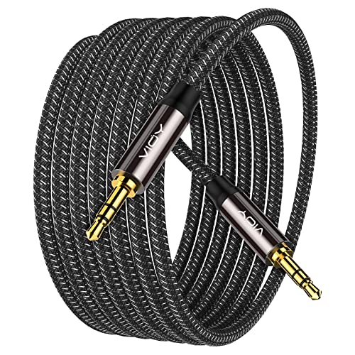 VIOY Aux Cable, [Shell de cobre, som hi-fi] Cordão auxiliar de 3,5 mm para masculino compatível com fone