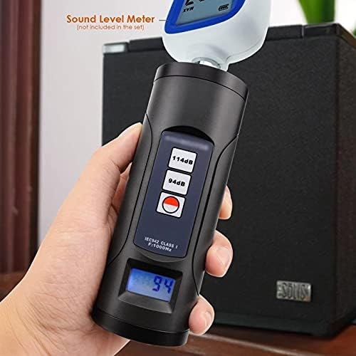 TWDYC Digital Sound Level Meter calibrador 94dB e 114dB para microfone de 1/2 e 1 polegada, ferramenta