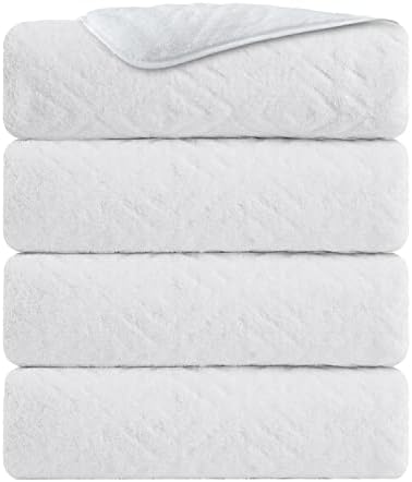 Chino extra grande de toalhas de banho, toalhas de banho de grande porte de 4 peças 35 x70 -Soft, rápida