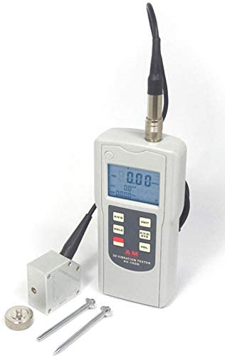 YFYIQI 3D Testador de vibração Medidor de medidor de vibrômetro digital Tacômetro Tacômetro Acelerômetro