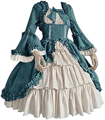Fantasia de gcvizuso marie antoinette para feminino 1800 Court Rococo Dress Vestido vitoriano