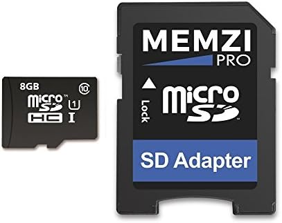 MEMZI PRO 8GB CLASS 10 90MB/S MICRO SDHC CARTÃO de memória com adaptador SD para ZTE Max XL,
