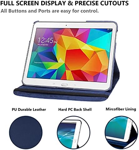 Caso para o Samsung Galaxy Tab 4 10,1 polegadas 2014 - 360 graus Caixa de proteção rotativa Tampa