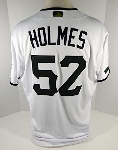 2020 Pittsburgh Pirates Clay Holmes 52 Jogo emitido White Jersey Memorial Day 9 - Jogo usada MLB Jerseys