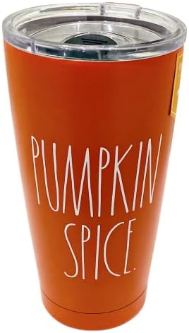 Rae Dunn Pumpkin Spice Tumbler Halloween - Tumbler de viagem em aço inoxidável isolado - 17oz / 500 ml