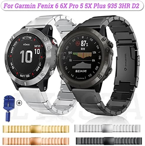 Tiras de faixa de relógio inteligente eidkgd para Garmin Fenix ​​6 6s 6x Pro 5x 5 5s mais 3
