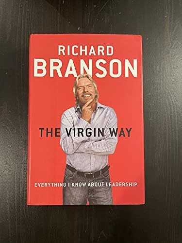 Richard Branson assinou o autógrafo The Virgin Way - Virgin Galactic, Virgin Group, Virgin Records Bilionaire