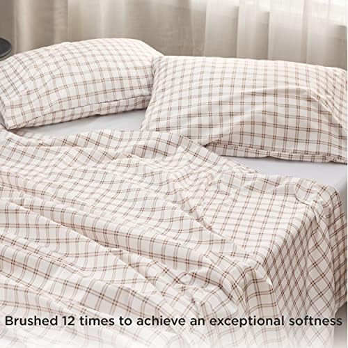 Caminho da cama queen -cama lençóis - lençóis de cama de grade mais macios - lençóis de microfibra Conjunto