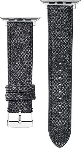 SidArt Luxury Soft Designer Leather Band Compatível com Apple Watch Series Ultra 8 7 6 5 4 3 2 1 SE, 38mm 40mm