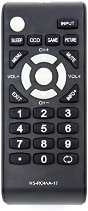 NS-RC4NA-17 Replace Remote fit for Insignia TV NS-24D510MX17 NS-55D510NA17 NS-55D510MX17 NS-24D510NA17 NS-32D310MX17
