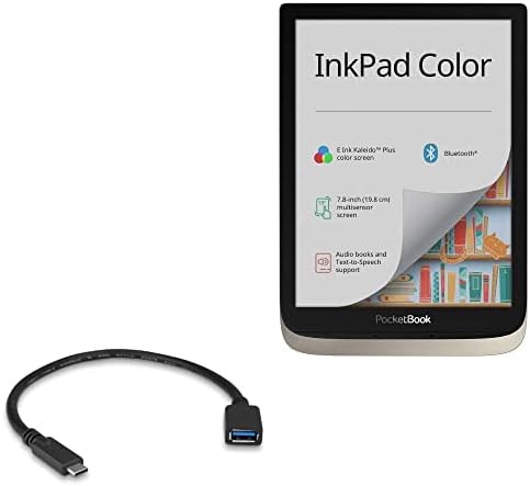 Cabo de ondas de caixa compatível com Pocketbook Inkpad Color - Adaptador de expansão USB, adicione hardware