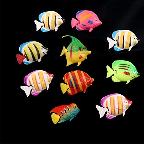 Patkaw Plastic Fish Bowls Plástico peixe tigelas decoracionas para uñas 2pcs aquário peixe artificial,