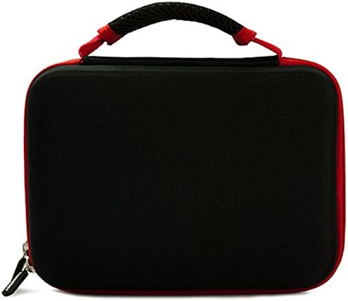 Caixa de transporte de concha dura de vangoddy preto vermelho adequado para LG portátil HD LED PH150B PH150G,