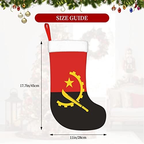Cutedwarf Bandeira de Angola Christmas Skock