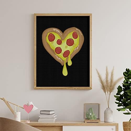 I Heart Pizza Heart Diamond Painting Kit Art Pictures Diy Drill Full Home Acessórios adultos Presente para decoração
