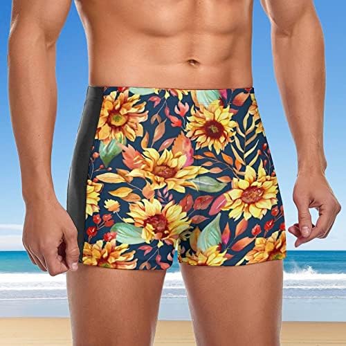 Mens Swim Turncos curtos de cintura elástica e elástica curta curta praia de férias férias havaianas