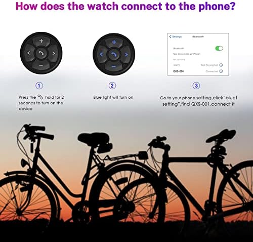 Smart Wireless Bluetooth Media Button Controle remoto, Tipo de cinta Controlador de telefone para moto de bicicleta