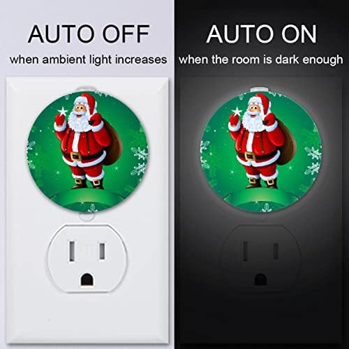 2 Pacote de plug-in Nightlight LED Night Light com Dusk-to-Dewn Sensor for Kids Room, Nursery, Kitchen,