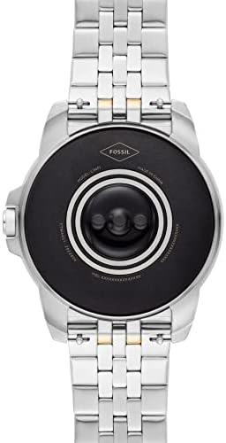 Fossil Men's Gen 5E 44mm Aço inoxidável Smartwatch Smartwatch com Alexa, alto -falante, freqüência cardíaca, rastreamento