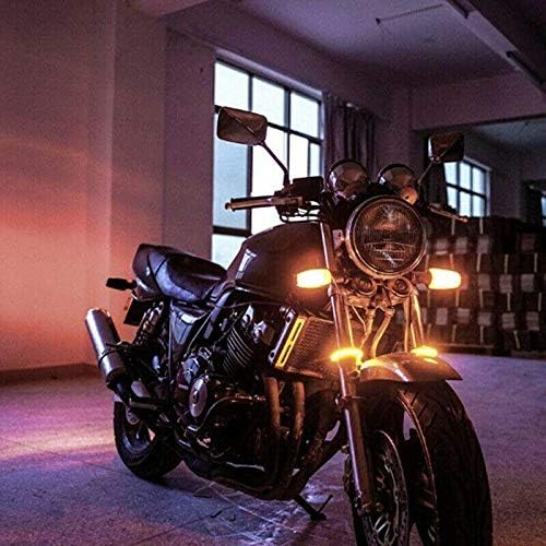 Tecnologia Xotic Switchback Sequencial LED Turn Signal Freio Trind Luz para motocicleta com garfo duplo cor branco/âmbar