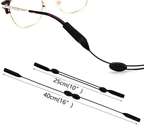 Correias de óculos ajustáveis ​​de Hannyboo, óculos de sol esportivos universais Corrente de cinta sem segurança