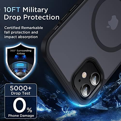 Caso magnético forte de Olialia para o iPhone 11, [compatível com Magsafe] [Proteção contra a queda militar] Cappa
