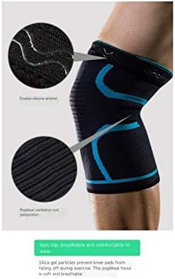 N/A 1 par de engrenagens de proteção elástica de malha de malha de ciclismo Suporte de capa do joelho de nylon