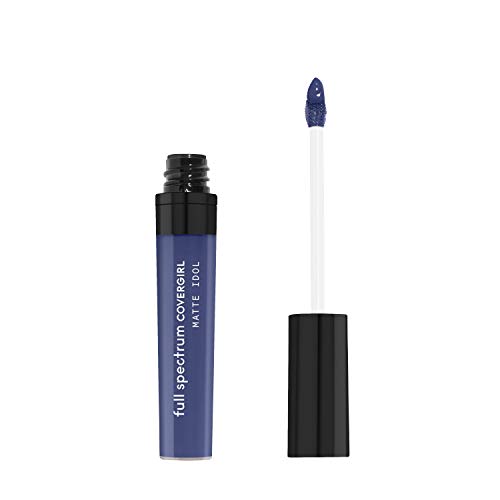Lipstick líquido de ídolo fosco de cobertura, major, 1 onça