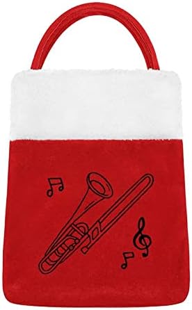 Bolsas de trombone bolsa de luxo saco de natal para ornamentos festivos