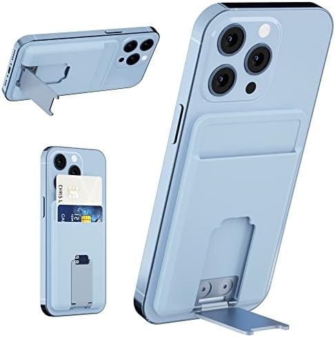 PZOZ Magnetic Card Holder Wallet com Kickstand de MagSafe, porta -cartas de bolsos de silicone com suporte