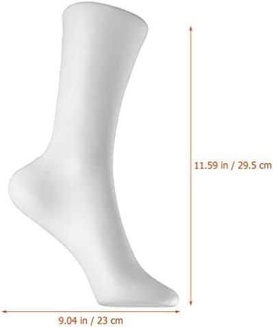 Zerodeko 2 PCs Mannequin Foot Sock Modelo de meias fêmea Display de joias de pulseira curta de estoque