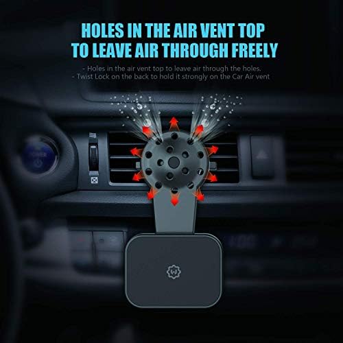 WixGear Universal Air Twist Twist Hole Magnetic Phone Port para carro, para todos os telefones celulares com tecnologia