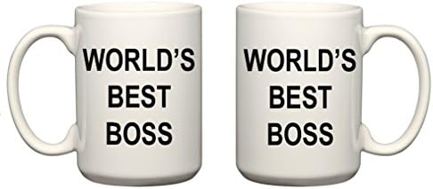 Melhor Boss Mug do mundo - Cerâmica de 15 oz - O Office Michael Scott MUG - CooltvProps - The Office TV Show