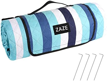 Cobertores de piquenique de cobertores de praia Zaze com estacas, grossa de 3 camadas 80*80 Tapa externa à prova