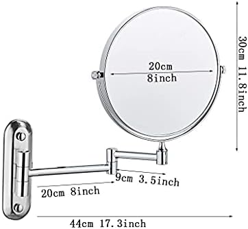 Lianxiao - espelho de maquiagem Montagem redonda de 8 polegadas, espelhos de barbear espelhos de ampliação de ampliação