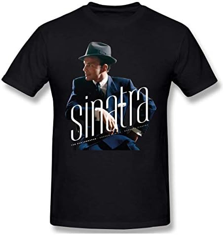 Frank Sinatra Classic Sinatra Man Mans Tops Camiseta de manga curta