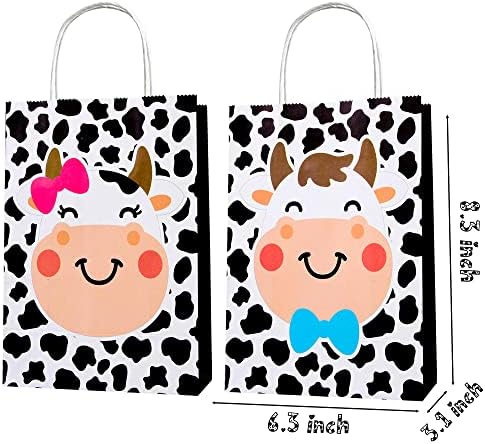 Partido de vaca de leite Umoni Bolsas de tratamento de vaca Candy Godies Godies Gift Sacols Com Handles
