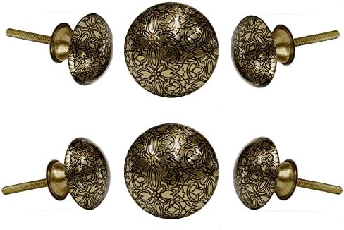 Conjunto de Trinca-Ferro de 6 botões de holly Etch, armário de cozinha armário de armário de armário de porta e
