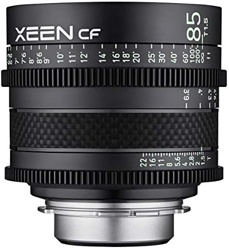 Rokinon Xeen Cf 24mm, 35mm, 50mm e 85mm T1.5 Pro Cine 4-Lens Kit para Sony E, pacote com caixa de mão, Kit de