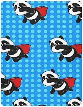 Herói panda lençóis de berço para meninos pacote meninas e lençóis lençóis portáteis lençóis de berço