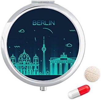 Alemanha Berlin Landmark Architecture Case Pocket Medicine Storage Box Recipler Dispensador