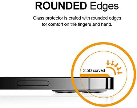 Protetor de tela anti-Glare SuperShieldz, projetado para iPhone 12 e iPhone 12 Pro [vidro temperado] anti-impressão digital, anti-scratch, bolhas sem bolhas