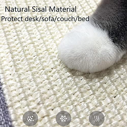CAT SRACTE MAT SOFA CAIN CAIN Protetor Natural Sisal Furniture Bed Protector Anti-Slip Cat Risping Mat Couch
