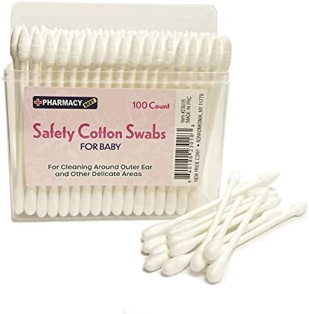 100 ct de segurança para bebê gorjetas de algodão brotos de algodão limpo bebês recém -nascidos crianças cuidados