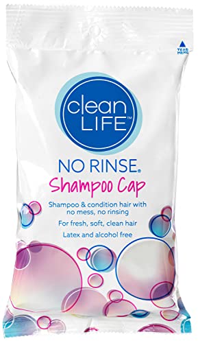 Capinho de shampoo sem enrolar por produtos de limpeza, xampu e condicionar cabelos sem água ou
