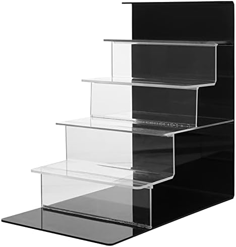 Cabilock Clear Display Plataforma de acrílico Riser Stand 3 Nível Clear Rack Stand Shelf para Colecionáveis ​​Pops