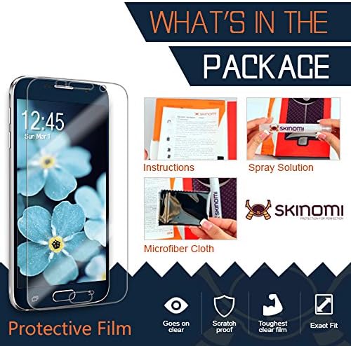 Protetor de tela Skinomi compatível com Garmin Forerunner® 265 Clear Techskin TPU Anti-Bubble HD Film